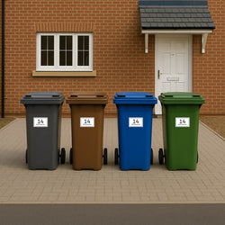 Personalised Self-Adhesive Bin Sticker 3  – Pack of 4 (15x10cm)