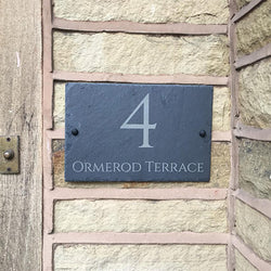 Slate Personalised House Sign