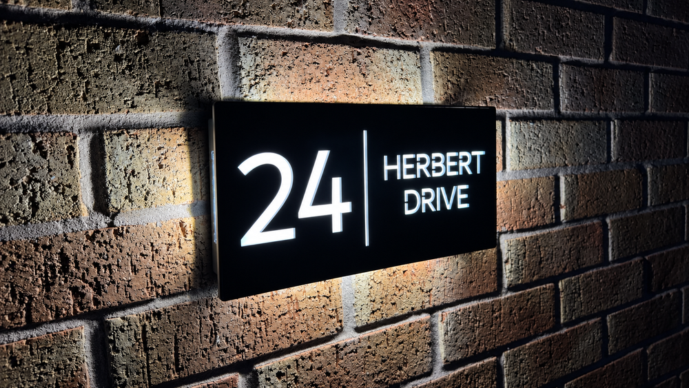 Backlit vs Top Lit House Signs  Which Is Better