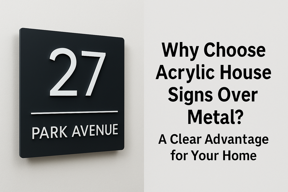 Acrylic House Signs Vs Metal House Signs
