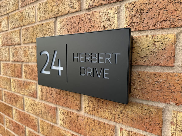 Illuminated House Sign 2, Hardwired - One Of A Kind Design UK