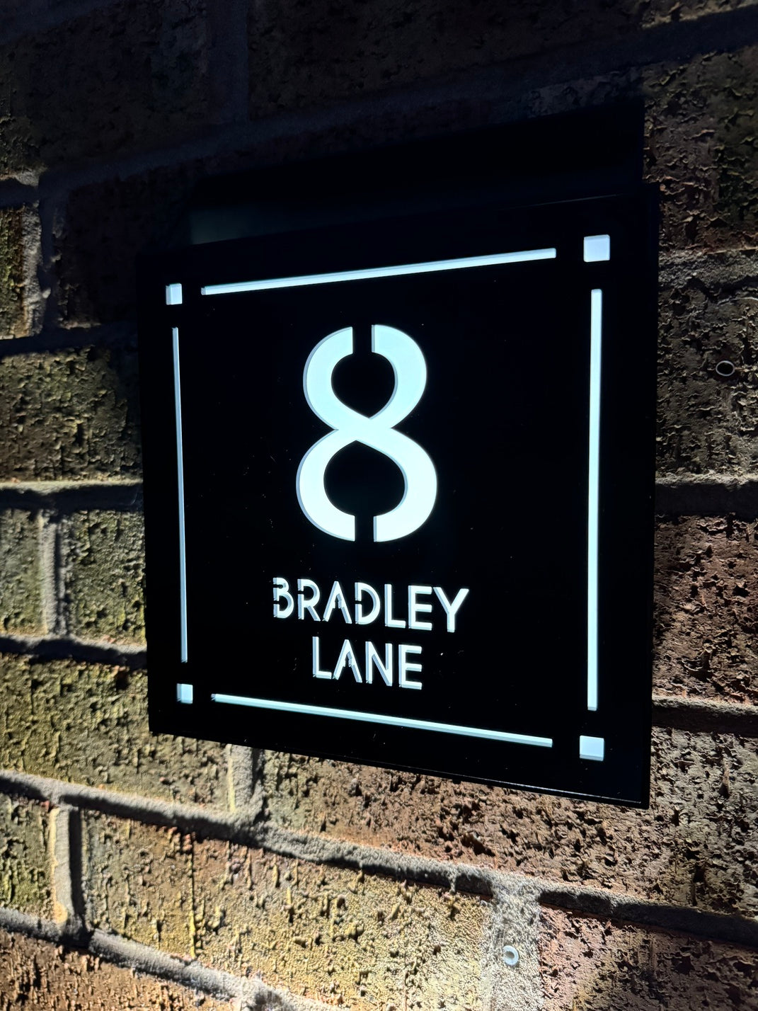 Square Solar House sign 3 - One Of A Kind Design UK