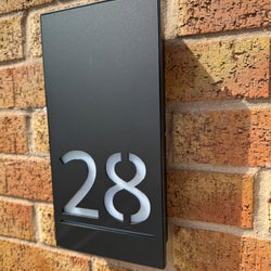 Illuminated House Sign, Hardwired - Portrait