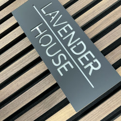 Contemporary House Sign, Modern Floating Acrylic  House Sign-NEW