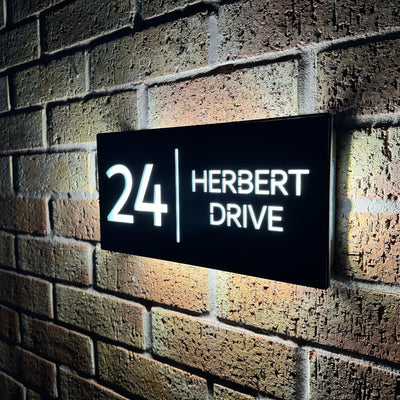 Illuminated House Sign 2, Hardwired