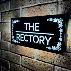 Illuminated House Sign 3A, Hardwired