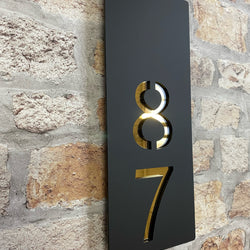 Contemporary House Number -12x30cm - Door Number