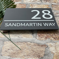Contemporary House Sign
