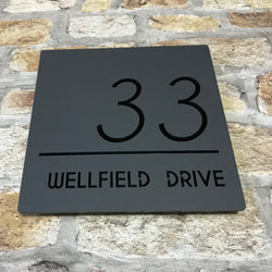 Contemporary House Sign 22x22cm