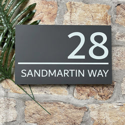 Contemporary House Sign