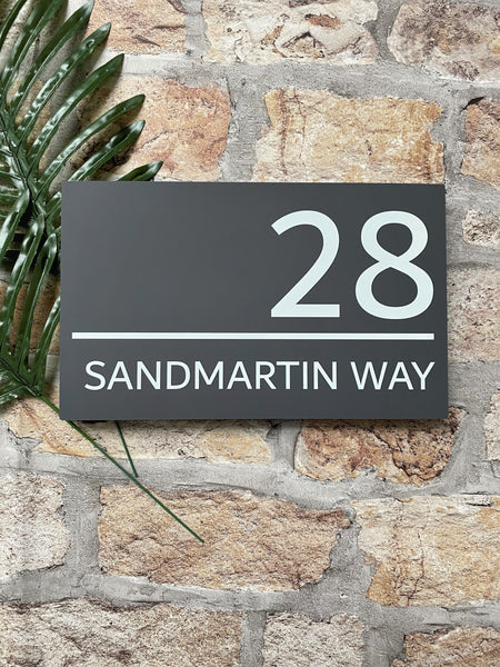 Contemporary House Sign - One Of A Kind Design UK