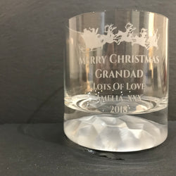 Engraved Christmas Whisky Tumbler