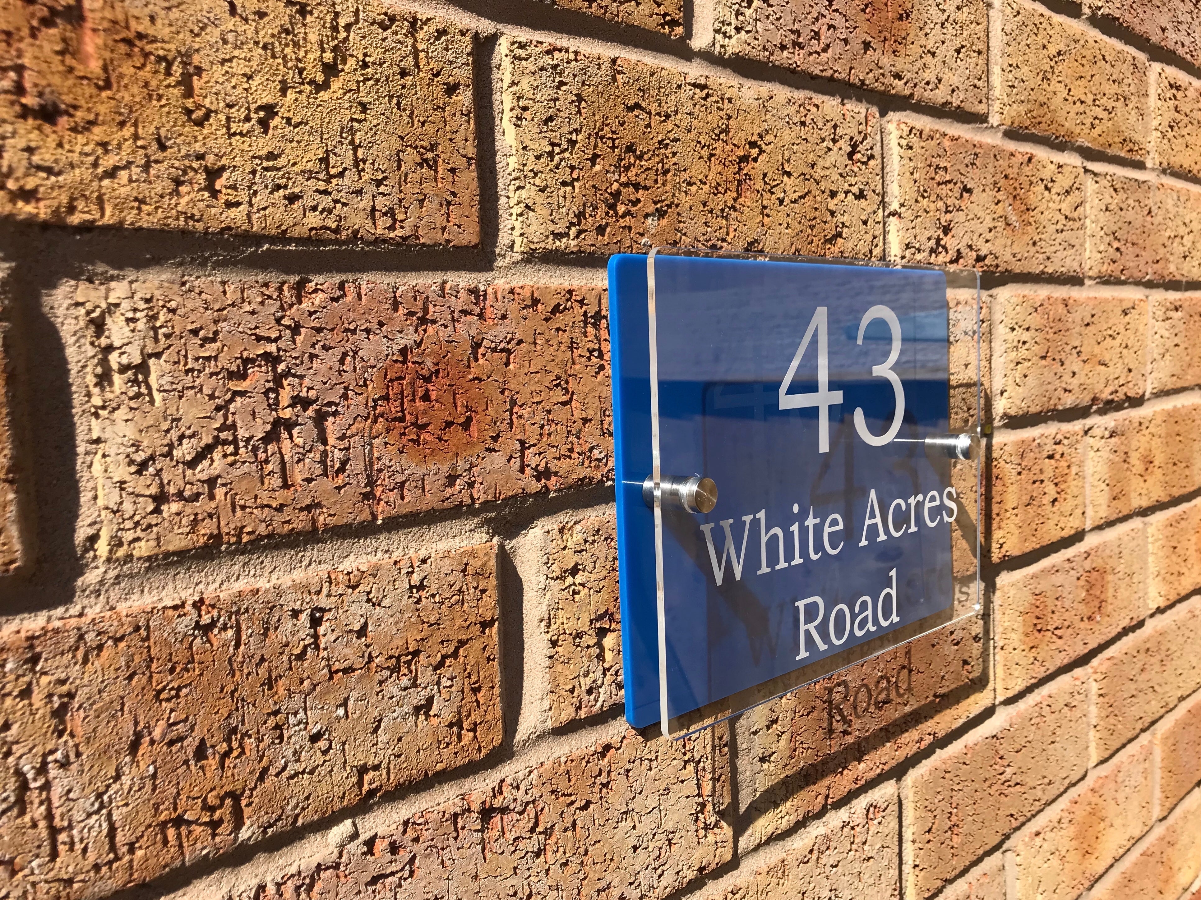 Personalised House Sign, Available in Other Colours - One Of A Kind ...