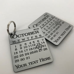 Personalised Save The Date Keyring/Fridge Magnet