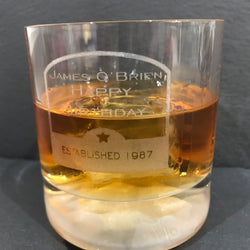 Engraved Birthday Whisky Tumbler