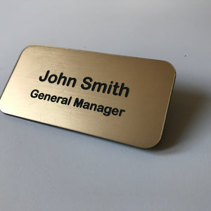 Personalised Name Badges With Pin