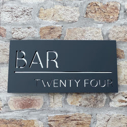 Home Bar Sign