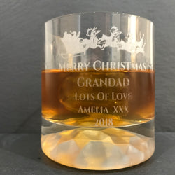 Engraved Christmas Whisky Tumbler