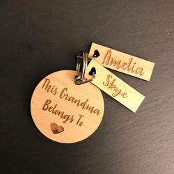 Personalised Family Keyring