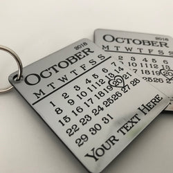 Personalised Save The Date Keyring/Fridge Magnet
