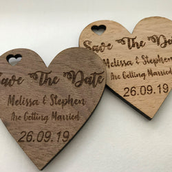 Wooden Save The Date