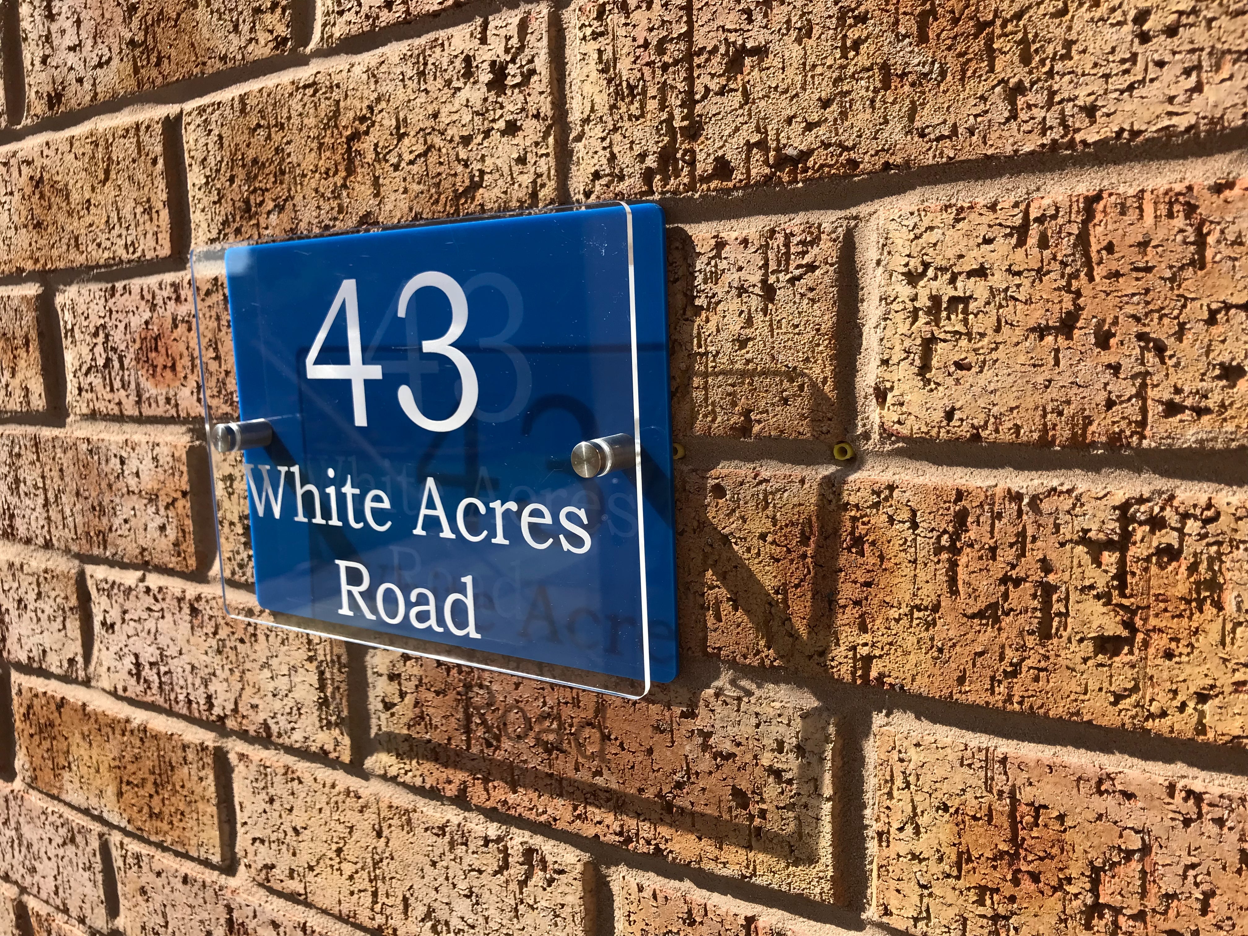 Personalised House Sign, Available in Other Colours - One Of A Kind ...