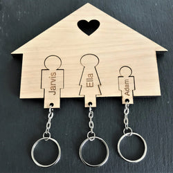 Personalised house key ring holder