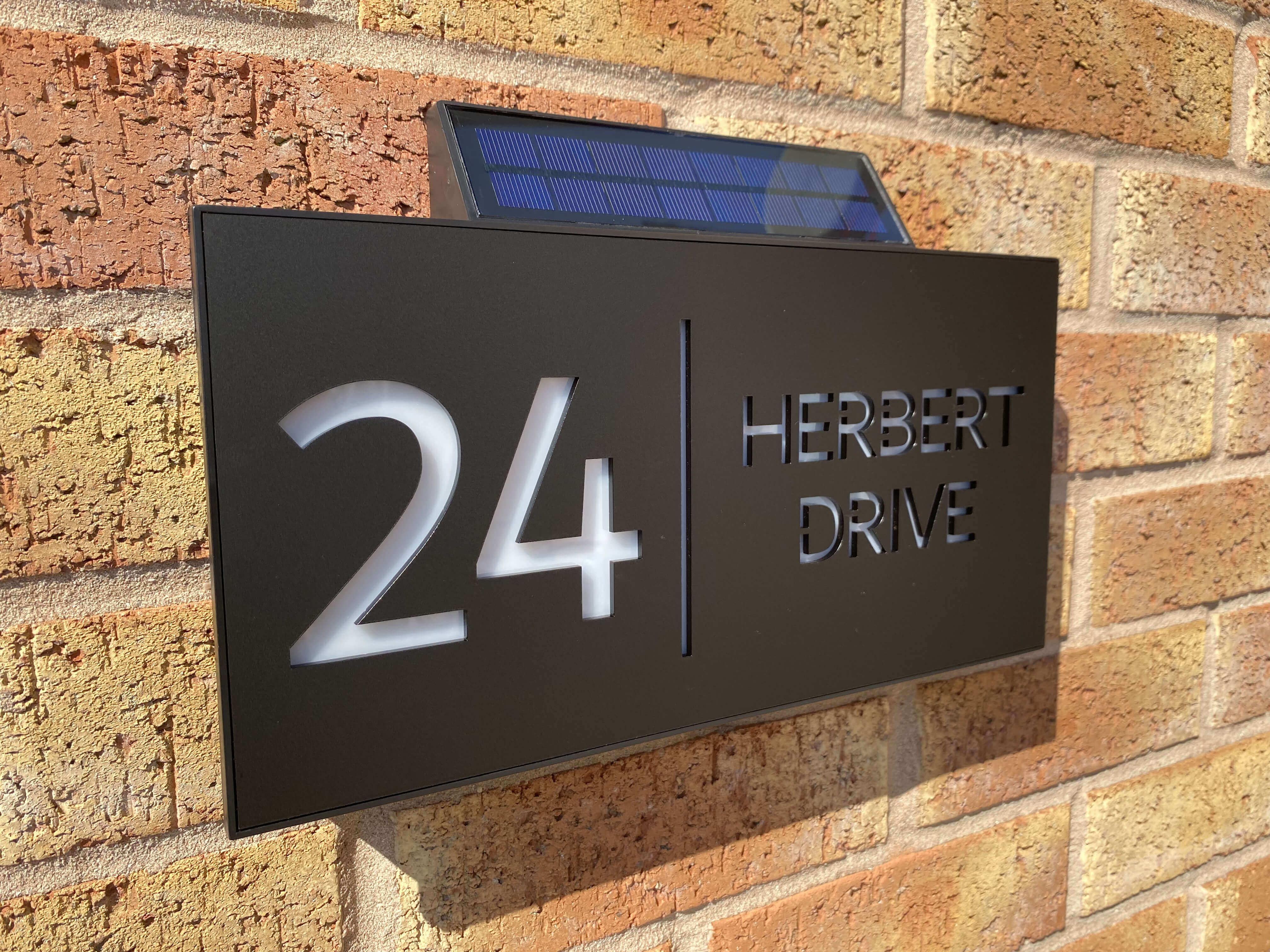 Solar Store Sign Solar House Sign 2, L.E.D Illuminated House Number - One Of A Kind ...
