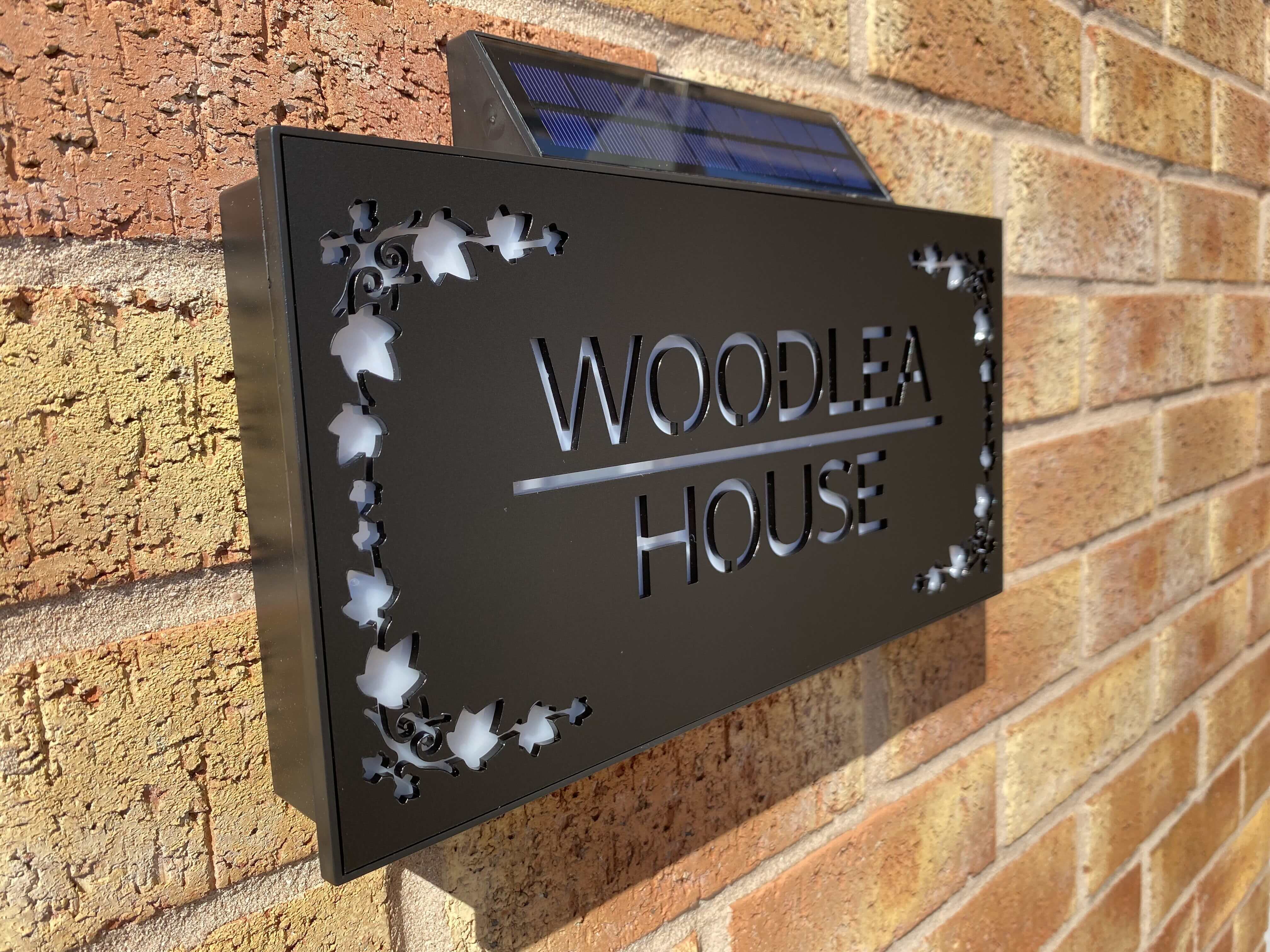 Custom Solar Sign Solar House Sign 3, L.E.D Illuminated House Plaque - One Of A Kind ...