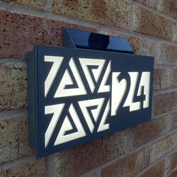 Solar House Sign 7, L.E.D Illuminated House Number