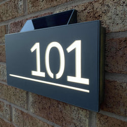 Solar House Sign 6, L.E.D Illuminated House Number