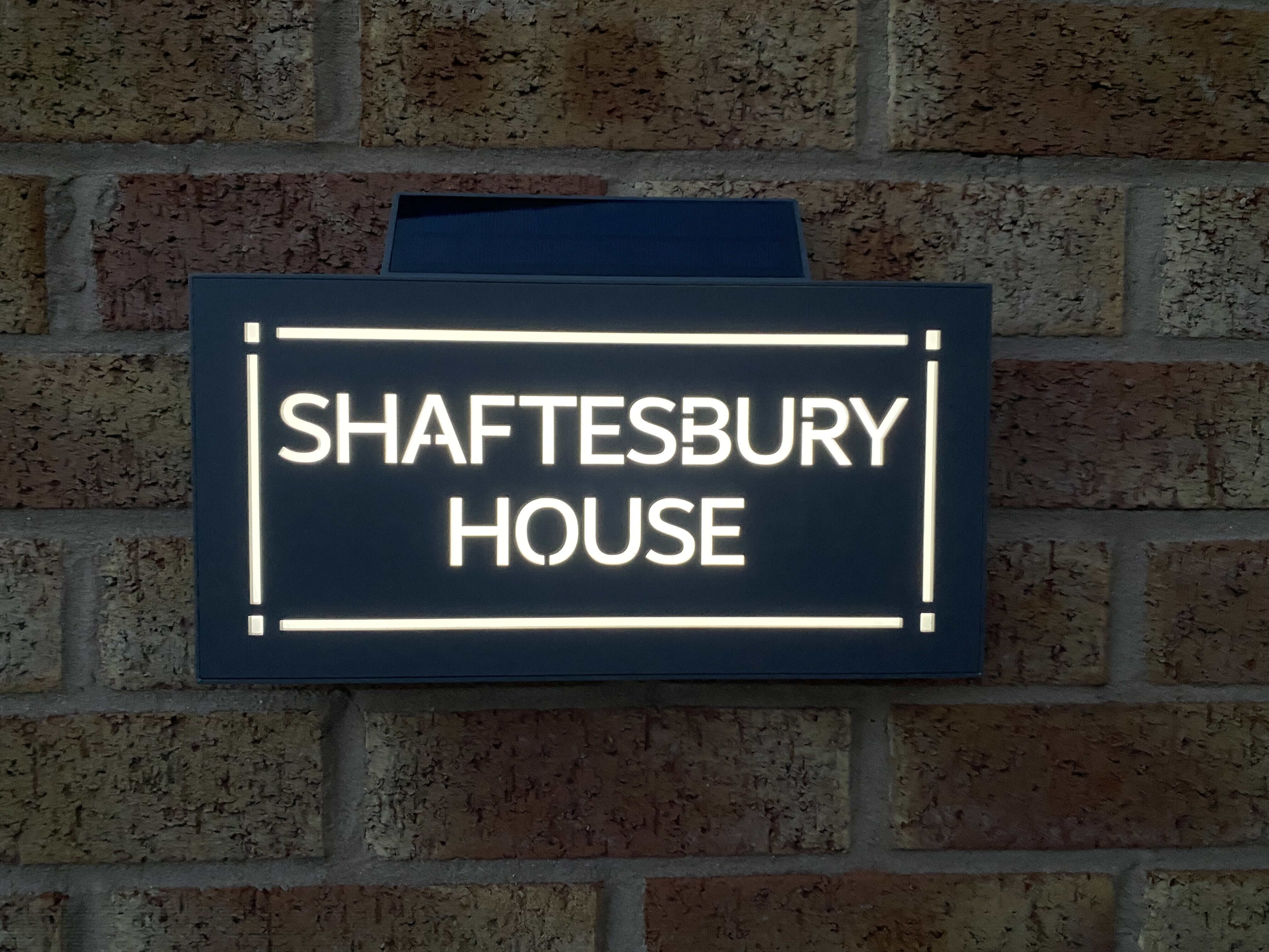 Solar House Sign 4, L.E.D Illuminated House Plaque - One Of A Kind ...