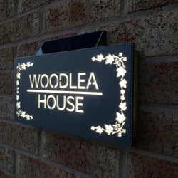 Solar House Sign 3, L.E.D Illuminated House Plaque