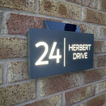 Solar House Sign 2, L.E.D Illuminated House Number