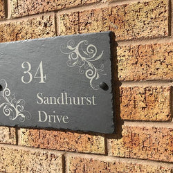 Personalised Slate House Sign