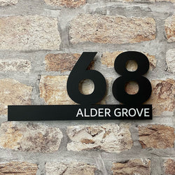 Modern Floating Acrylic House Number