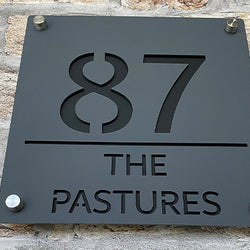 Contemporary House Sign