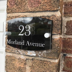 Personalised House Plaque, Available in Other Colours. 19x12.7cm