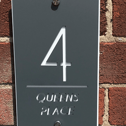 Contemporary House Sign 15x25cm