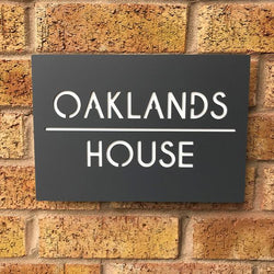 Contemporary House Plaque