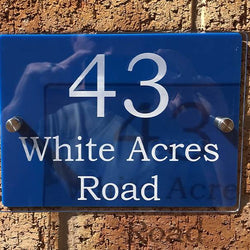 Personalised House Plaque, Available in Other Colours