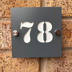 Contemporary House Number