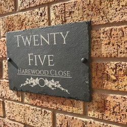 Slate Personalised House Sign