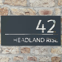 Modern Contemporary Floating House Sign 40x20cm