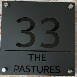 Contemporary House Sign