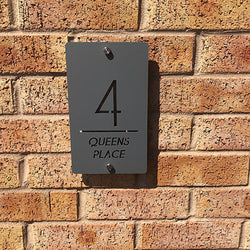 Contemporary House Sign 15x25cm