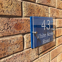 Personalised House Plaque, Available in Other Colours