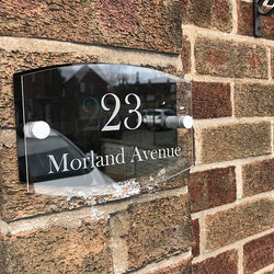 Personalised House Plaque, Available in Other Colours. 19x12.7cm