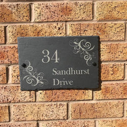 Personalised Slate House Sign