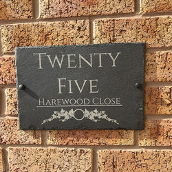 Slate Personalised House Sign